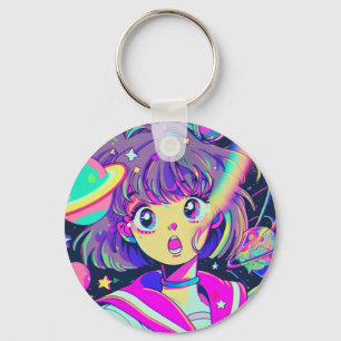Kawaii Anime Girl Keychain