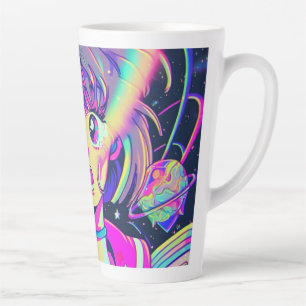 Kawaii Anime Girl Latte Mug
