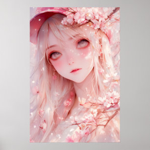 Kawaii Anime Girl Poster