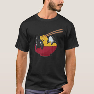 Kawaii Anime Japanese Ramen Noodles Orca Whale Gif T-Shirt