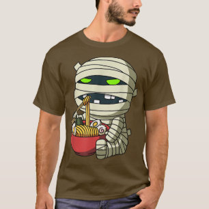 Kawaii Anime Mummy Halloween Asian Noodles Japanes T-Shirt