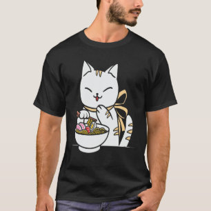 Kawaii Anime Shiba-Inu-Eating-Ramen T-Shirt
