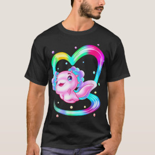 Kawaii Aolotl Lover Meican Walking Fish Amphibian T-Shirt