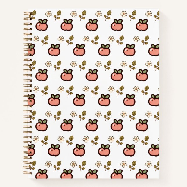 Kawaii Apple bundle Notebook (Front)