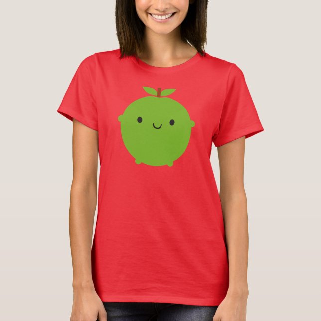 Kawaii Apple T-Shirt (Front)