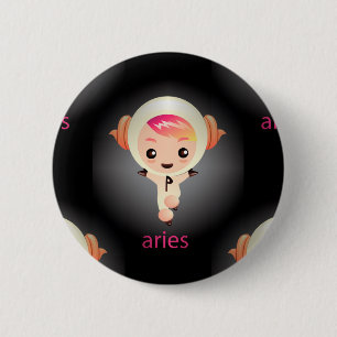 kawaii aries 2 inch round button