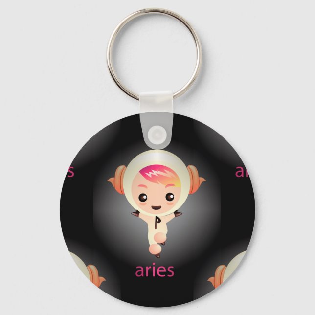 kawaii aries keychain (Front)