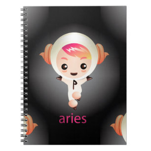 kawaii aries notebook