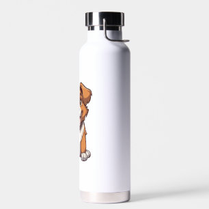 Kawaii Australian Shepherd Puppy Water Bottle