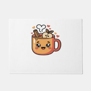 kawaii autumn tea Classic T-Shirt Doormat