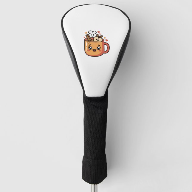kawaii autumn tea Classic T-Shirt Golf Head Cover (Front)