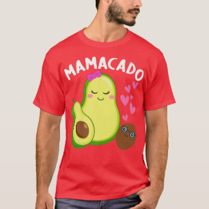Kawaii Avocado Mamacado Pregnancy Announcement Bab T-Shirt