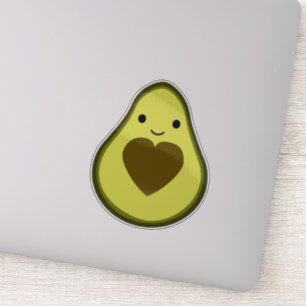 Kawaii Avocado with a Heart Pit