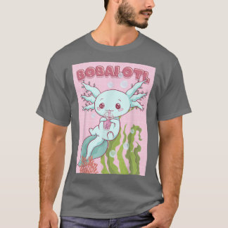 Kawaii Axolotl Boba Bubble Tea Japanese Aesthetic T-Shirt