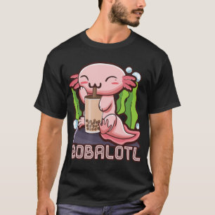 Kawaii Axolotl Cute Boba Tee Bubble Tea Anime Girl