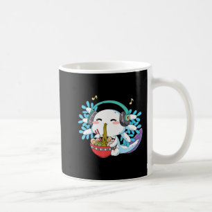 Kawaii Axolotl Eating Ramen Noodles Anime Kids Boy Coffee Mug