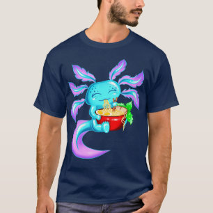 Kawaii Axolotl Ramen Cute Miracle Amphibian T-Shirt