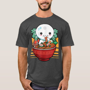 Kawaii Axolotl Ramen Japanese Anime Gift Kids Girl T-Shirt