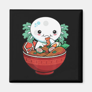 Kawaii Axolotl Ramen Japanese Anime Lover Teen Gir Magnet