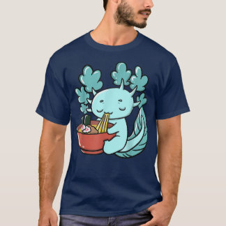 Kawaii Axolotl Ramen Noodles Japanese Anime Kawaii T-Shirt