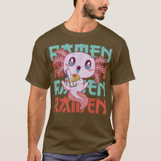 Kawaii Axolotl Ramen Noodles Japanese Food Anime T-Shirt