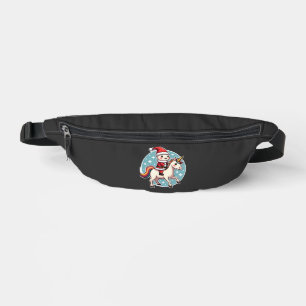 Kawaii Axolotl Unicorn Xmas Santa Merry Christmas Fanny Pack