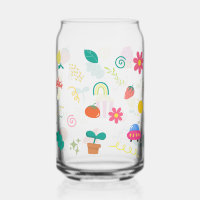 Kawaii Baby flower and Palm Tree Pattern Mug