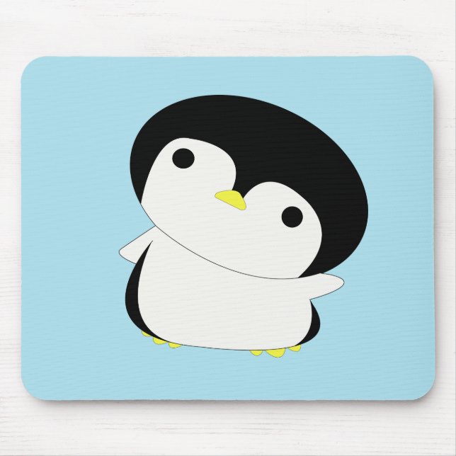 Kawaii baby penguin mousepad (Front)