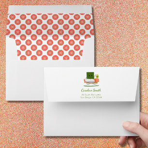 Kawaii Baby Shower: Sushi and Salmon Roll Theme Envelope