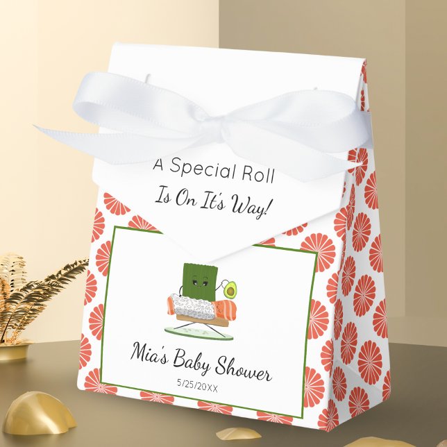 Kawaii Baby Shower: Sushi and Salmon Roll Theme Favor Box (Creator Uploaded)