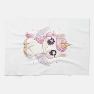 Kawaii Baby Unicorn (1) Kitchen Towel