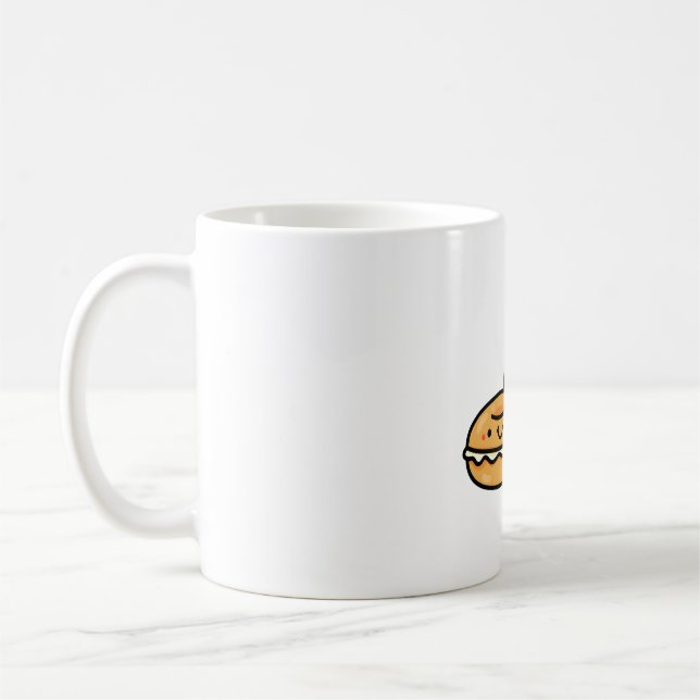 Kawaii Bagel Pals Coffee Mug (Left)