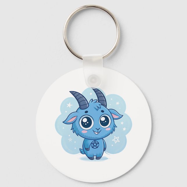 Kawaii Baphomet Keychain (Front)