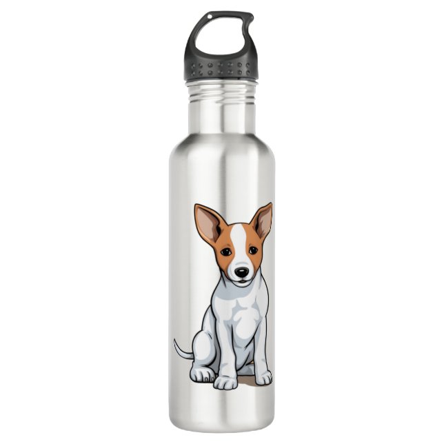 Kawaii Basenji Puppy   710 Ml Water Bottle (Front)