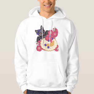 Kawaii Bat and Pastel Fruit Tart Hoodie
