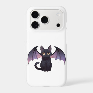 Kawaii Bat Wings Black Cat Halloween