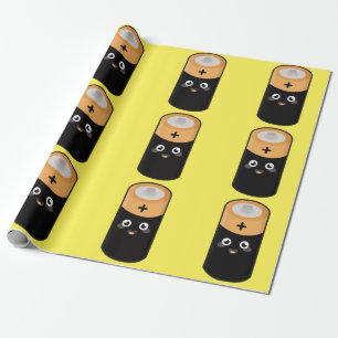 Kawaii battery wrapping paper