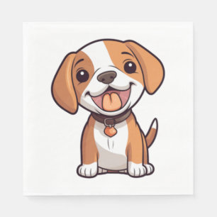 Kawaii Beagle Puppy Napkin