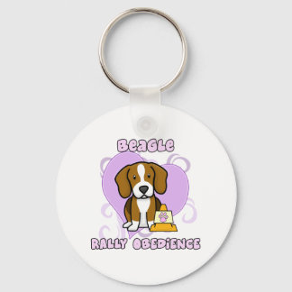 Kawaii Beagle Rally Obedience Keychain