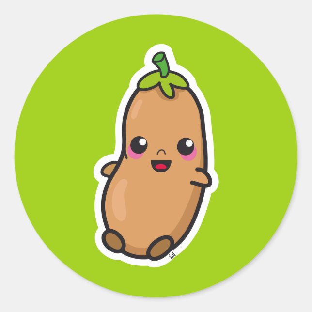 Kawaii Bean sticker (Front)