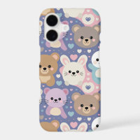 Kawaii Bear and Animal IPhone 17 Case