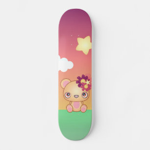 Kawaii Bear Skateboard