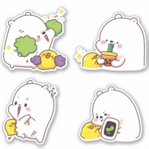 Kawaii Bears Sticker
