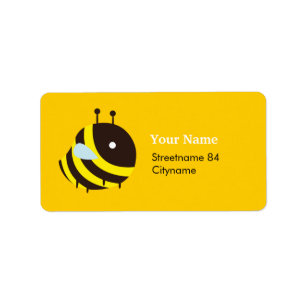 KAWAII BEE VERY CUTE FLYING BEE LABEL