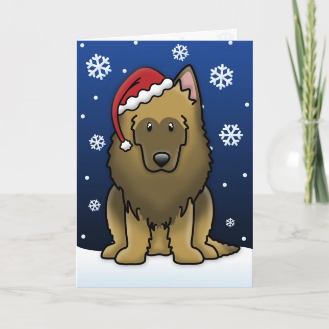 Kawaii Belge Tervuren Carte de Noël (Devant)