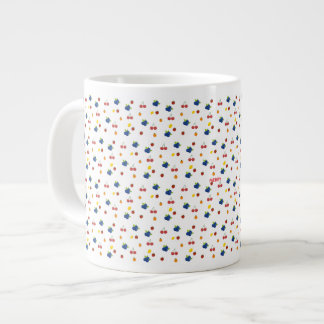 Kawaii Berries and Cherries Pattern Candy Jar Large Coffee Mug