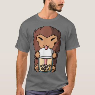 Kawaii Bigfoot Sasquatch Boba Milk Tea Bubble Tea T-Shirt