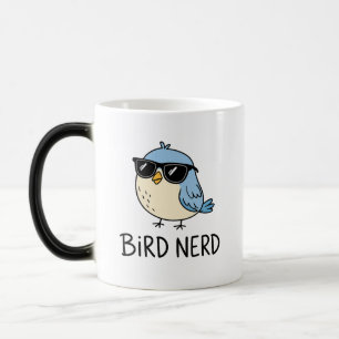 Kawaii Birdwatching Design Magic Mug