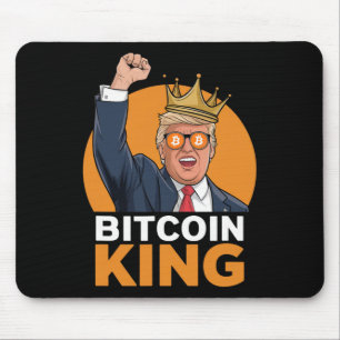 Kawaii Bitcoin King Trump Crypto Shades Bitcoin Ev Mouse Pad