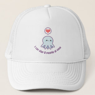 Kawaii Blue Octopus Trucker Hat
